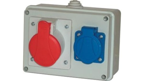 Rozdzielnica budowlana RS-06 32A/5P + Gs 230V 06.325