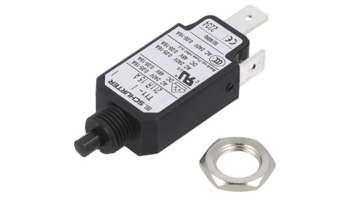 T11-211R-15A Wyłącznik nadprądowy Iznam: 15A Uznam: 240VAC 48VDC SPST Bieguny: 1