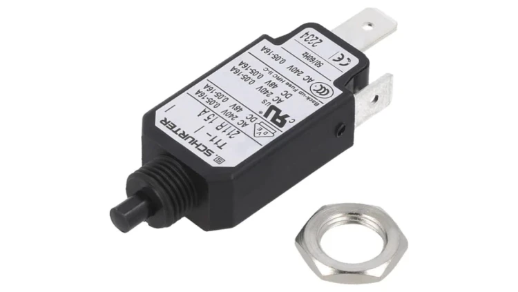 T11-211R-15A Wyłącznik nadprądowy Iznam: 15A Uznam: 240VAC 48VDC SPST Bieguny: 1
