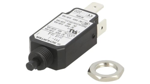 T11-211R-16A Wyłącznik nadprądowy Iznam: 16A Uznam: 240VAC 48VDC SPST Bieguny: 1