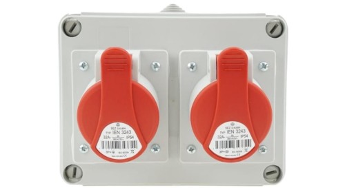 Rozdzielnica budowlana RS-05 2x32A/4P 400V 05.012