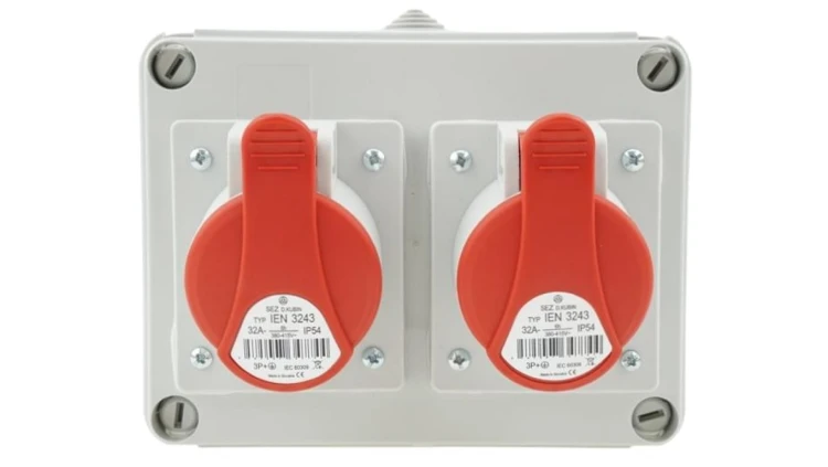 Rozdzielnica budowlana RS-05 2x32A/4P 400V 05.012