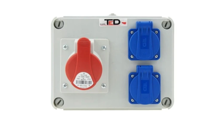 Rozdzielnica budowlana RS-07 16A/4P + 2Gs 230V 07.164