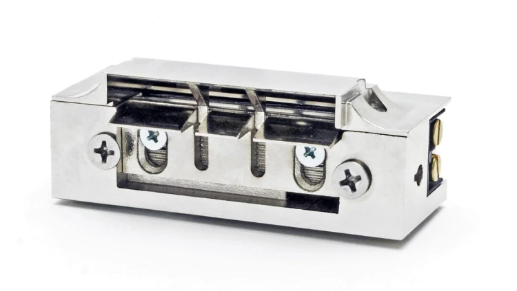 Elektrozaczep Hartte SHD12U-C przeciwpożarowy EI60, z wyślizgiem 12V AC/DC