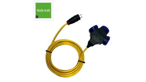 EXTREME Przedłużacz 3x1,5 PUR H07BQ-F 25m 3-fach 1320925