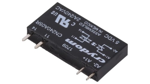 CN240A05R Przekaźnik półprzewodnikowy Uster: 3...12VDC 2A 24...280VAC THT