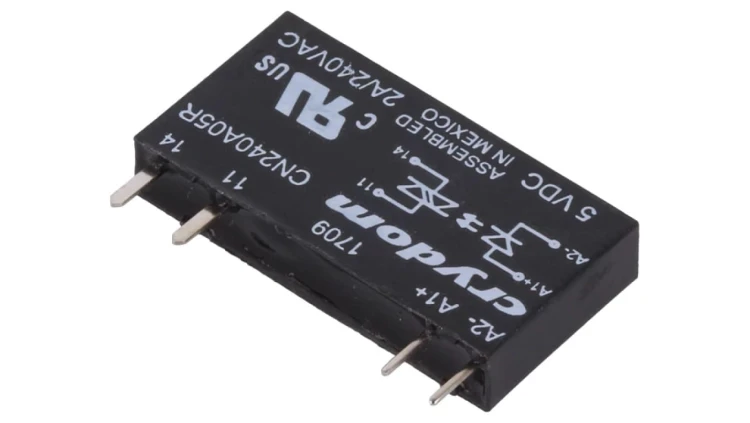 CN240A05R Przekaźnik półprzewodnikowy Uster: 3...12VDC 2A 24...280VAC THT