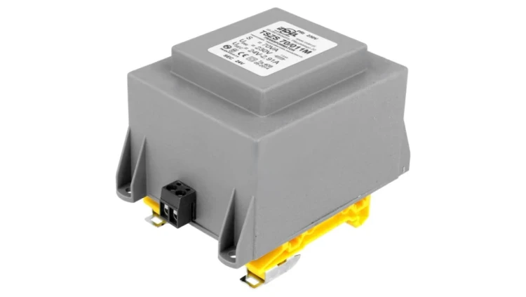 TSZS70/24V Transformator zalewany 70VA, 230VAC, 24V, 2,91A na szynę DIN