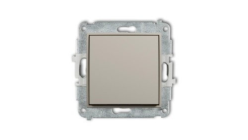 MINI Mechanizm łącznika zwiernego, jednobiegunowego (jeden klawisz bez piktogramu) taupe 60MWP-4.1
