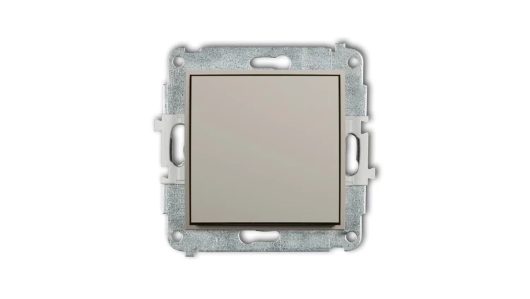 MINI Mechanizm łącznika zwiernego, jednobiegunowego (jeden klawisz bez piktogramu) taupe 60MWP-4.1