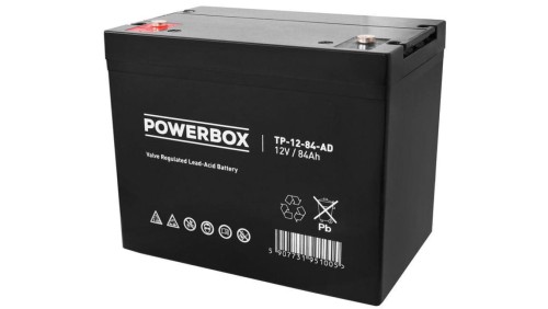 Akumulator AGM bezobsługowy do kas fiskalnych, central telefonicznych Powerbox 12V 84Ah