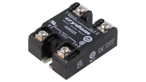 HD6025 Przekaźnik półprzewodnikowy Uster: 4...32VDC 25A 48...660VAC IP00