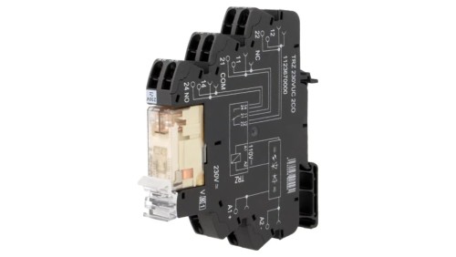 TRZ-230VUC-2CO Przekaźnik interfejsowy DPDT Ucewki: 230VAC,230VDC 8A