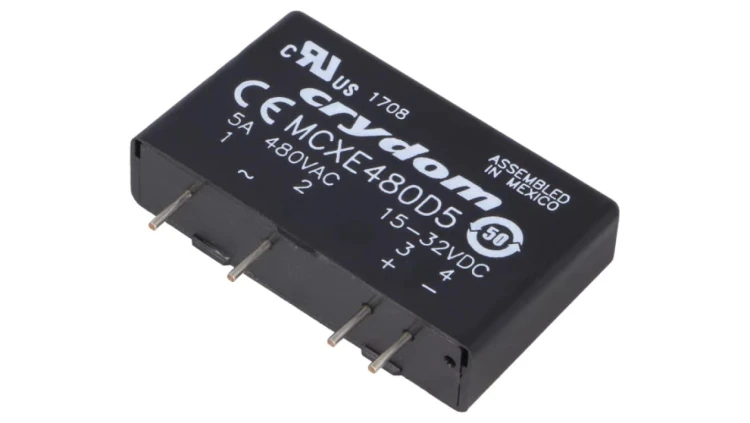 MCXE480D5 Przekaźnik półprzewodnikowy Uster: 15...32VAC 5A 48...660VAC THT