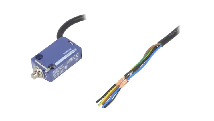 XCMD2110L2 Wyłącznik krańcowy trzpień Ø7mm NO + NC 6A max.250VAC IP66