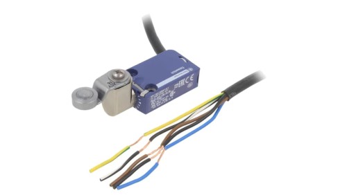 XCMD2116L1 Wyłącznik krańcowy dźwignia R 34,4mm, rolka metalowa Ø16mm