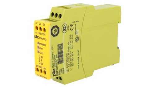 774303 Moduł: przekaźnik bezpieczeństwa, 24VAC, Uzas: 24VDC, Styki: NO x2