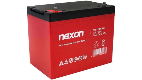 Akumulator żelowy bezobsługowy do UPS, sprzętu medycznego, fotowoltaiki Nexon 12V 80Ah