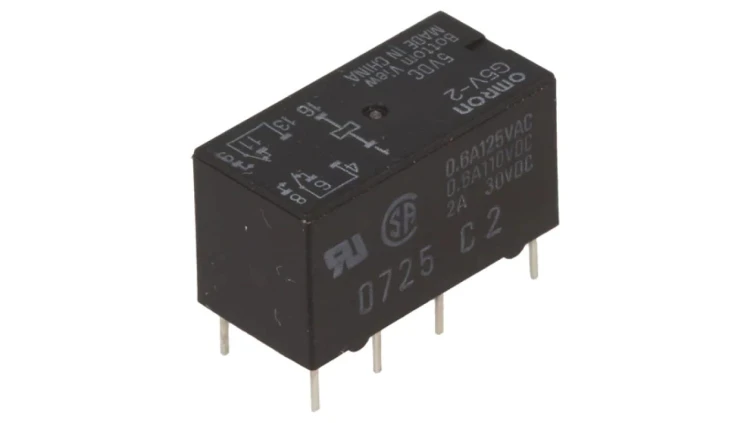 G5V2-5 Przekaźnik: elektromagnetyczny DPDT Ucewki: 5VDC 0,5A/125VAC