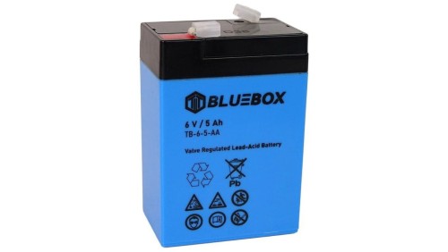 Akumulator AGM bezobsługowy Bluebox 6V 5Ah