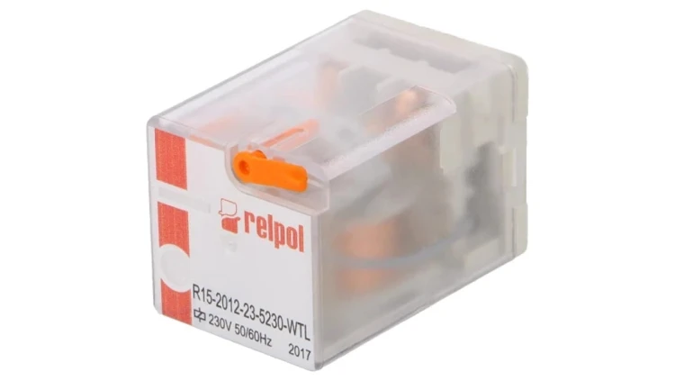 R152012235230WTL Przekaźnik: elektromagnetyczny DPDT Ucewki: 230VAC 10A/250VAC