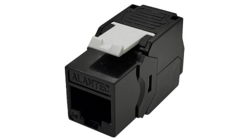 Moduł keystone RJ45 UTP kat.5e ekranowany beznarzędziowy SLIM czarny Alantec