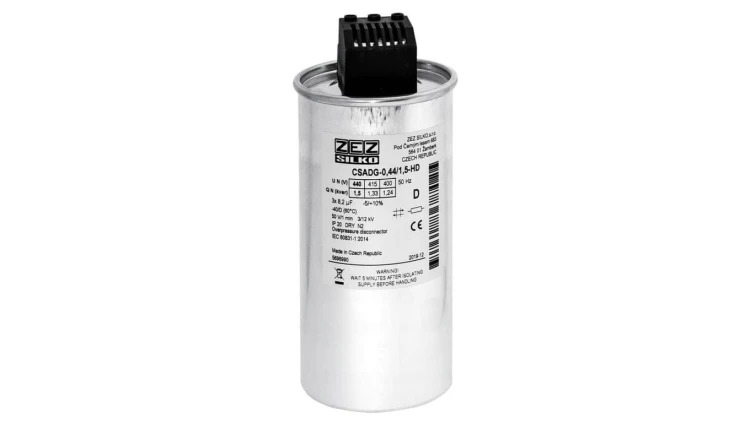 Kondensator 1,25kvar 440V Cn=3x6,85µF In=3x1,64A