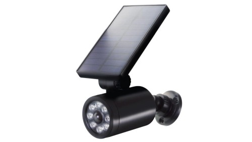 Solarna atrapa kamery, migająca dioda, czujnik ruchu, oświetlenie LED, naklejka gratis, SOL1801S