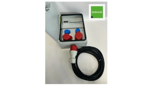 IP54 Rozdzielnica elektryczna CEE 32A 16A 2x230V z licznikiem elektrycznym z kablem 5m 94H-6