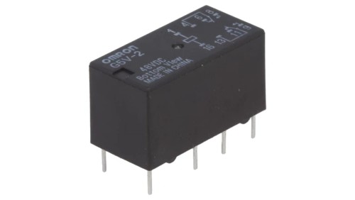 G5V2-48 Przekaźnik: elektromagnetyczny DPDT Ucewki: 48VDC 0,5A/125VAC