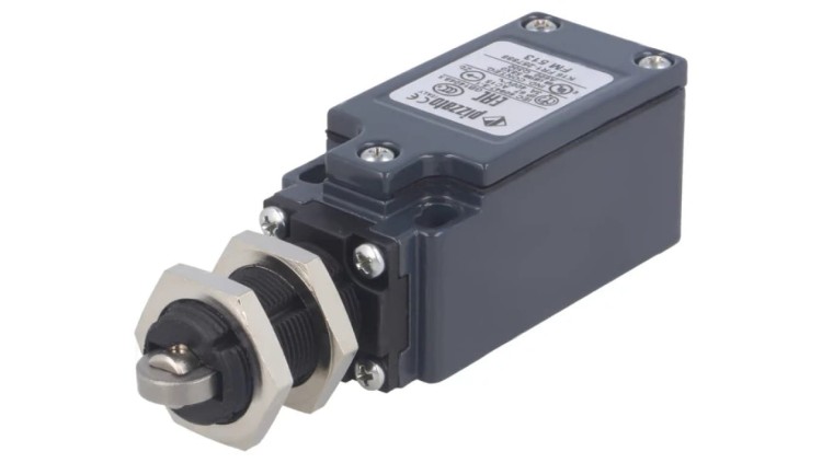 FM513 Wyłącznik krańcowy trzpień z rolką metalową Ø12mm NO + NC