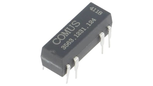 3563.1231.124 Przekaźnik kontaktronowy SPDT Ucewki: 12VDC 400mA max.100VDC