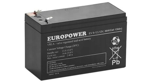 Akumulator AGM EUROPOWER serii EV 12V 8Ah/C10 (Żywotność 6-9 lat)