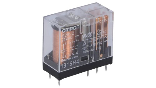 G2R-2-24DC Przekaźnik: elektromagnetyczny DPDT Ucewki: 24VDC 5A/250VAC