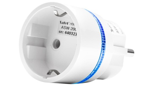 Inteligentna wtyczka (biała, sterowanie zasilaniem 230 V AC, gniazdo typu SCHUKO) SATEL BE WAVE