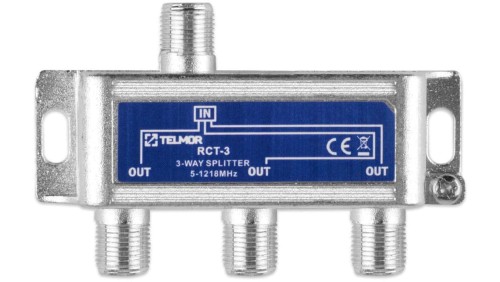 Rozgałęźnik TELMOR RCT-3B Splitter 3X 1.2G