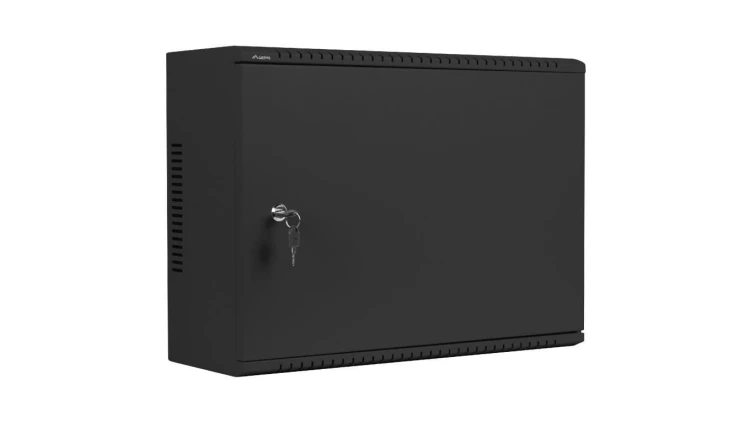 Szafa wisząca RACK 19 4U+3U+ DIN typu skrzynka uniwersalna 540x200mm czarna CATV Lanberg