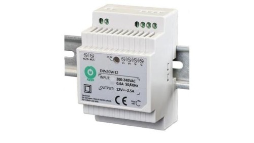 ZASILACZ DIN EURA DIN30W12 12V 2,5 A DC