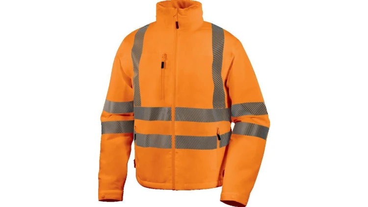 Kurtka ostrzegawcza, wodoodporna i oddychająca z poliestru Stretch, KL. 3, kolor Pomarańczowy Fluo, rozmiar: 3XL, FLEHVOR3X