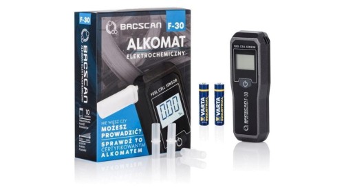 Alkomat BACscan F-30 elektrochemiczny. Kalibracja 24mc - 10 lat gwarancji.