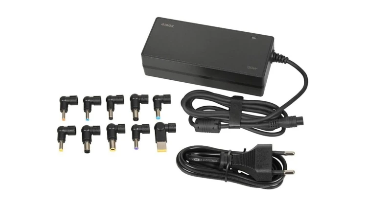 Uniwersalny zasilacz do laptopa I-BOX IUZ120WA AUTO, 10 wtyczek