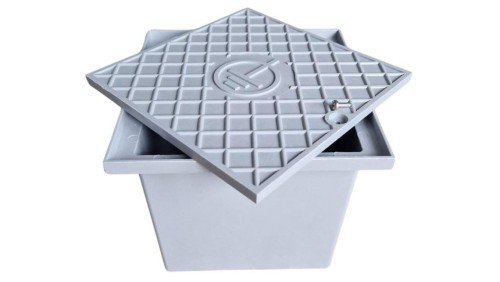 Puszka do złącza odgromowego uziomowego IK10, 200x200x165mm z dnem