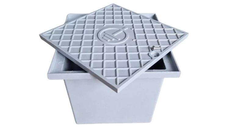 Puszka do złącza odgromowego uziomowego IK10, 200x200x165mm z dnem