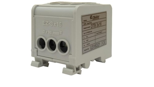 Blok dystrybucyjny DTB 3×16 - Szary