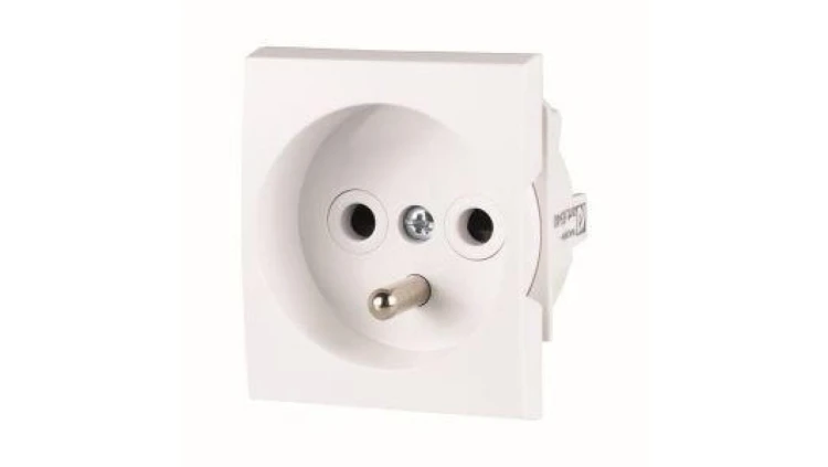 Gniazdo wtyczkowe 45x45mm z bolcem ECMEDIA-FR 001100163