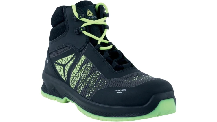 Trzewiki ze mikrofibry, TPU, dziane, kolor Czarno-żółty, rozmiar: 46, CIMASPSJA46