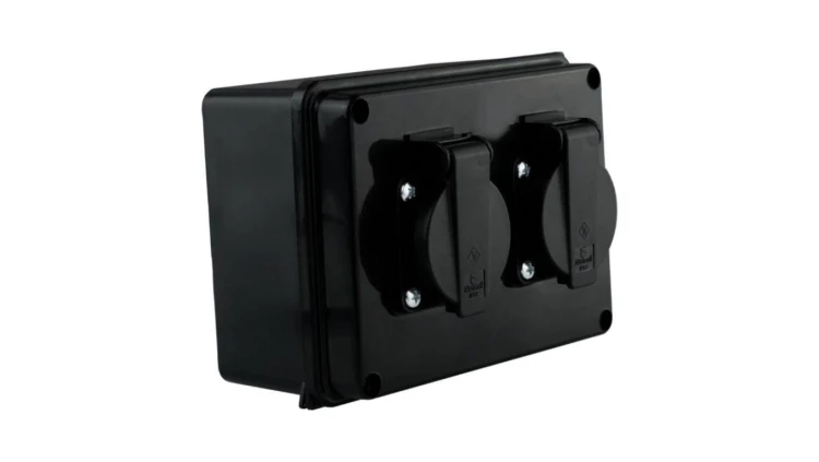 Puszka hermetyczna z gniazdami 230V Schuko IP54 6.82105 Marlanvil 2406