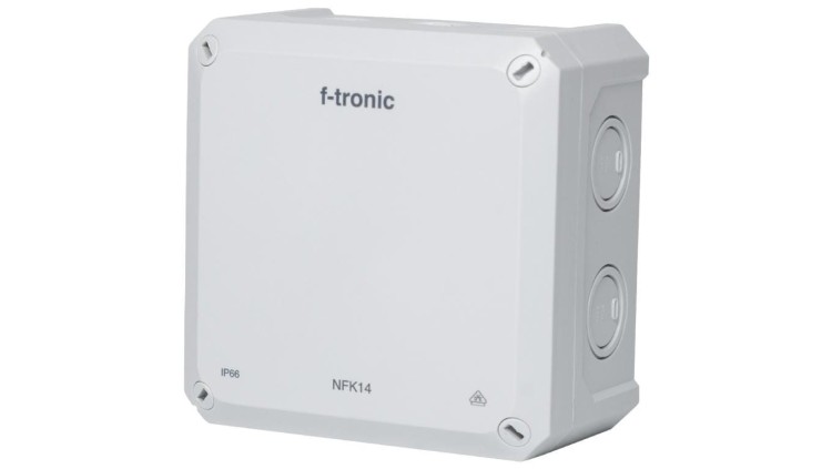 Puszka instalacyjna natynkowa NFK14 140x140x81mm bezhalogenowa hermetyczna IP66 szara NEPTUN Compact F-TRONIC