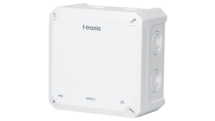 Puszka instalacyjna natynkowa NFK11 110x110x67mm bezhalogenowa hermetyczna IP66 biała NEPTUN Compact F-TRONIC