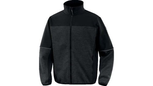 Bluza z siatki poliestrowej I tkaniny Softshell, kolor Szaro-Czarny, rozmiar: XL, BEAV2GRXG